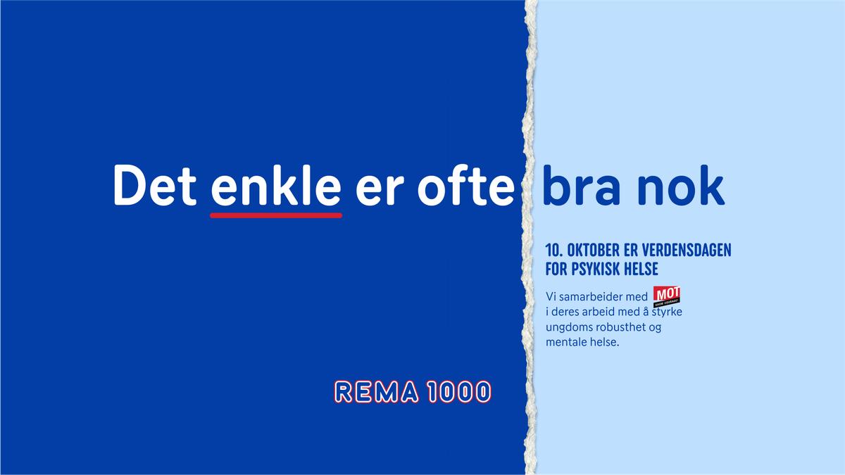 Det enkle er ofte bra nok. 10. oktober er verdensdagen for psykisk helse. Vi samarbeider med Mot i deres arbeid med å styrke ungdommens robusthet og mentale helse.